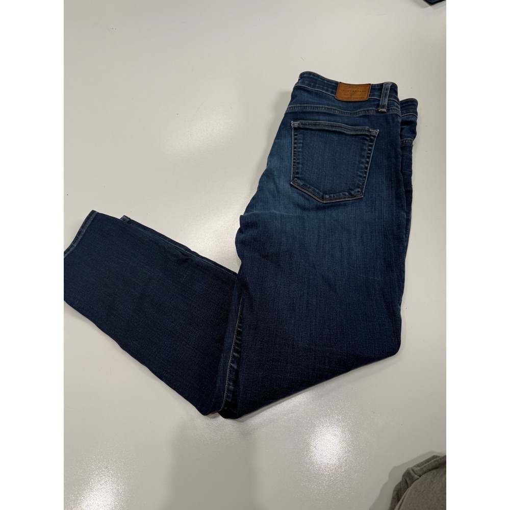 Lucky Brand Mens Dark Wash Straight Leg Denim Jeans Blue 34x28
